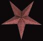 Preview: Baby Dunhill Red - Foldable glowing Paperstar with 5 points, 40 cm